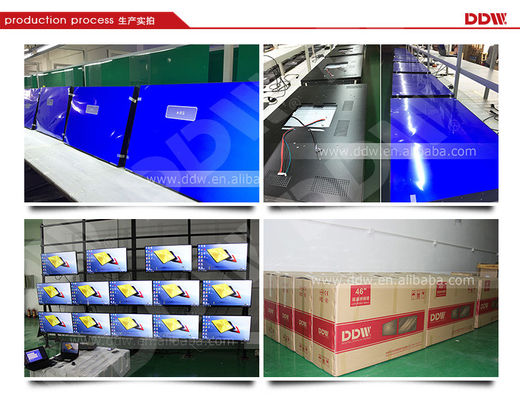 65 "Dinding Video Melengkung 500 Nits 1080p Resolusi Tinggi 3.5mm Snarrow Bezel DDW-LW650HN11