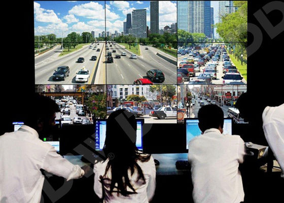 Multi Monitor Control Room Video Wall 55 Inch RS232 Kontrol Permukaan DDW-LW550HN16
