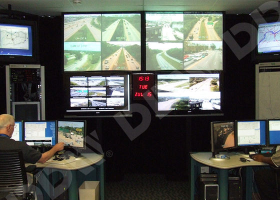 Videowall pusat operasi komersial layar lebar 55 inci menampilkan antarmuka HDMI DVI VGA Signal DDW-LW550HN14