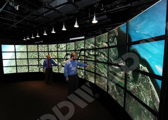 Layar Video Melengkung Backlight Led 500 Nits Anti-Glare Monitor LG Bezel Tipis