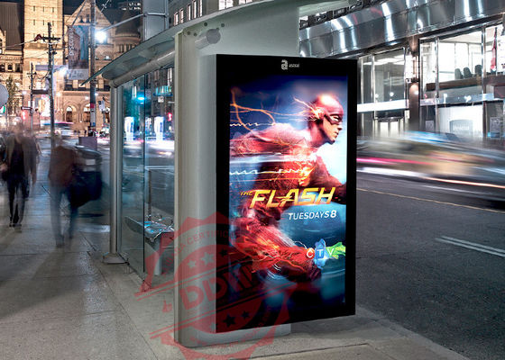 FHD Screen 65'' Outdoor Digital Signage Android OS Jaringan WIFI Kontrol DDW-AD6501SNO