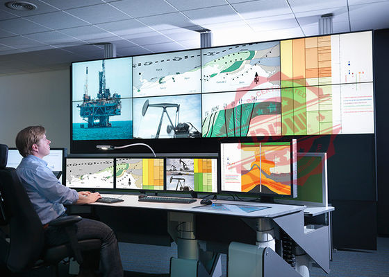 Videowall pusat operasi komersial layar lebar 55 inci menampilkan antarmuka HDMI DVI VGA Signal DDW-LW550HN14