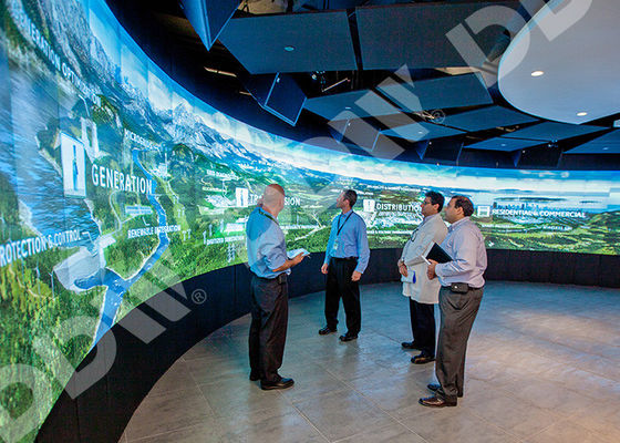 Layar Video Melengkung Backlight Led 500 Nits Anti-Glare Monitor LG Bezel Tipis