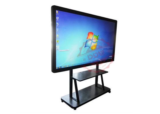 Tertanam dalam 10 titik sentuh dinding interaktif Digital Signage Totem, kios iklan menampilkan shockproof