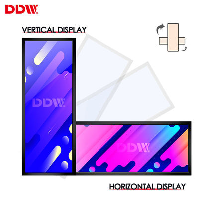 19 24 28 37 43 Inch Shop Wall Mount Narrow Shelf Advertising Screen Membentang Bar Lcd Display
