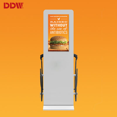 65 Inch Lcd Fhd Disesuaikan Self Service Kios Bus / Mobil Stasiun Pengisian Publik DDW-AD6501S