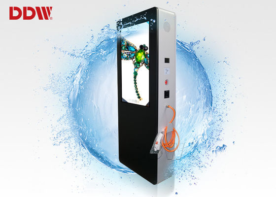65 Inch luar ISO9001 Disesuaikan Warna Cerdas Digital Signage Biaya Tumpukan Untuk Energi - Mobil 2500nits DDW-AD6501S