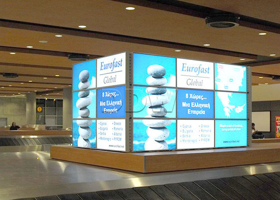 Layar dinding signage video digital 16,7 juta warna, dinding tv lcd layar besar DDW-LW550DUN-THB5