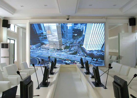 500 nits tanda terang dinding video LG 4x4 multi display indoor dipimpin solusi dinding video 3.5mm