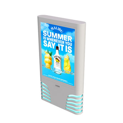 Mudah instalasi tahan air p4 p5 p6 p8 p10 8000nits aluminium bagian luar dipimpin digital signage