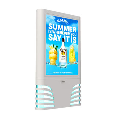 Mudah instalasi tahan air p4 p5 p6 p8 p10 8000nits aluminium bagian luar dipimpin digital signage