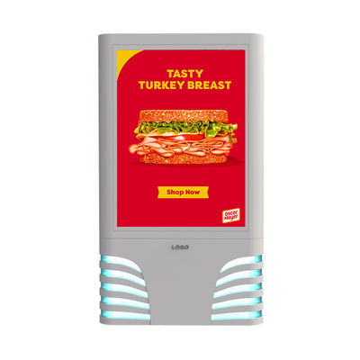 Tingkat penyegaran tinggi 3840Hz bagian aluminium p4 p5 p6 p8 p10 layar tampilan luar led digital signage