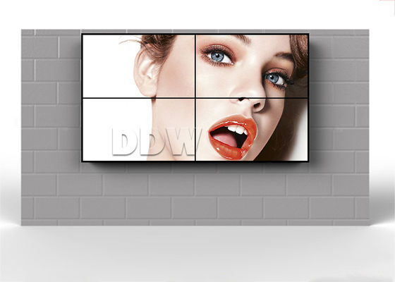Dinding Layar Video Ultra Sempit Bezel FHD 1920x1080 Hdmi X2 LG 500 Nits 55 Inch