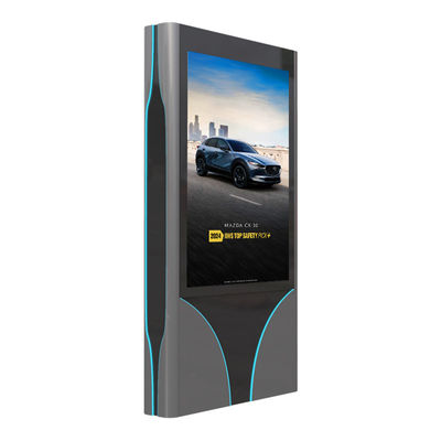 Mudah instalasi P4 P5 P6 P8 P10 10000nits 3840hz mupi tampilan luar LED signage display digital