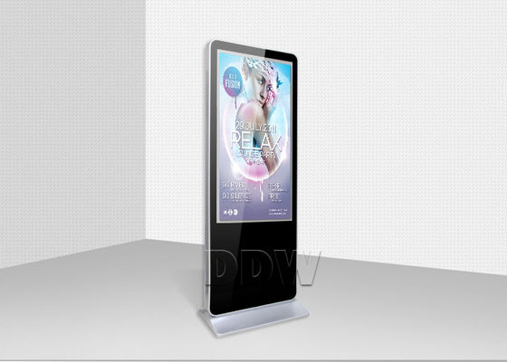 46 "Totem Interaktif Lcd Digital Signage Dukungan Wifi / 3G / LAN Display Jaringan DDW-AD4601SN