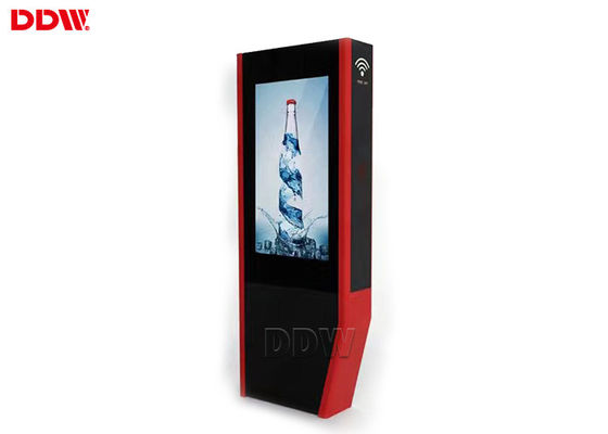 55 '' Freestanding Digital Signage, Outdoor Digital Display Signs Resolution 1920x1080