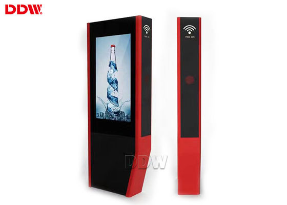 Lantai Stand LED Digital Signage Outdoor Displays Layar sentuh 42 Inch