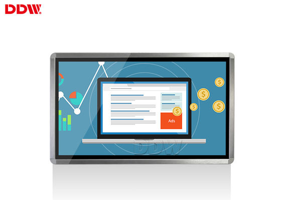 Layar LCD Transparan 32 "Digital Signage Outer Shell Shinning Black Network Wifi 3g / 4g Modul