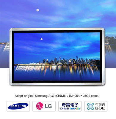 Wall Mounted Digital Signage Kiosk 98 &#39;&#39; Layar Sinar Matahari Dapat Dibaca Input HDMI VGA DDW-AD9801W