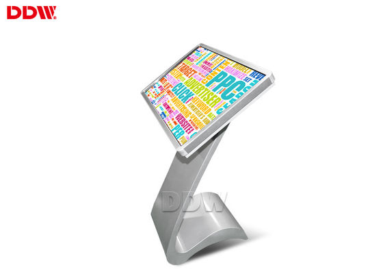 65 Inch 1920x1080 Resolusi 500 ni't's Touch Screen Digital Signage Kiosk, Perangkat Lunak Layanan Mandiri Lcd Advertising Playe