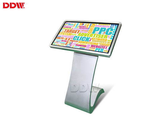 65 Inch 1920x1080 Resolusi 500 ni't's Touch Screen Digital Signage Kiosk, Perangkat Lunak Layanan Mandiri Lcd Advertising Playe