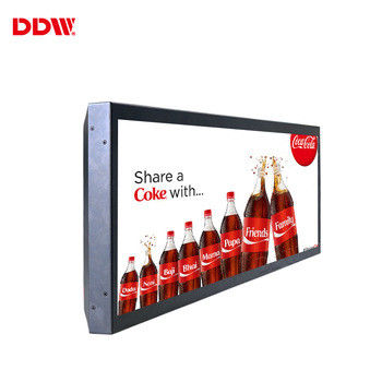 23.1 Inch Layar LCD Transparan Membentang Digital Signage Monitor Display Untuk Lift