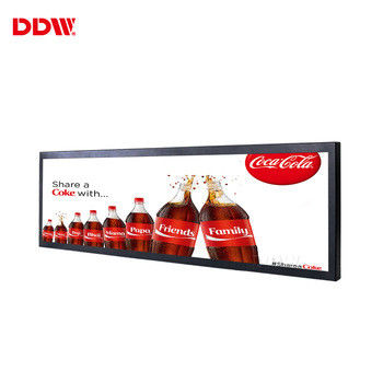 23.1 Inch Layar LCD Transparan Membentang Digital Signage Monitor Display Untuk Lift