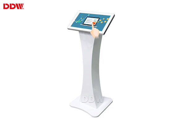 Pabrik penjualan langsung 19 inch ukuran kecil kapasitif multi touch lantai android berdiri layar sentuh digital signage kios
