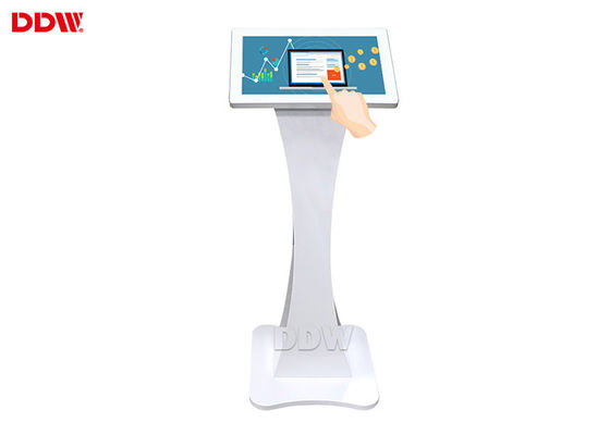 Pabrik penjualan langsung 19 inch ukuran kecil kapasitif multi touch lantai android berdiri layar sentuh digital signage kios