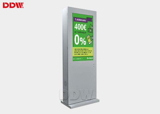 49" LCD Digital Signage Kiosk yang sangat terang, TFT berdiri menampilkan tanda 360W DDW-AD4901S