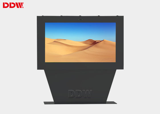 Standing 1500 nits LCD digital signage display untuk pameran luar ruangan, 47 ′′ display terang