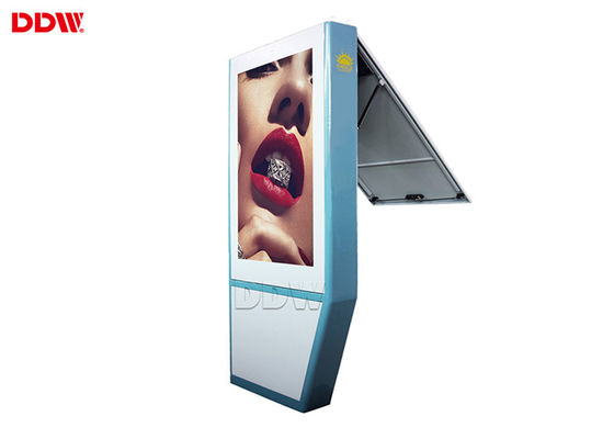 Proyektor laser multi touch cd layar iklan, berdiri bebas kios tampilan digital
