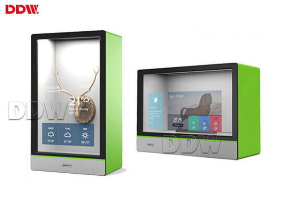 DDW-ADTS8601 Layar LCD Transparan Digital Signage 1500cd / m2 Brightness Untuk Toko Ritel
