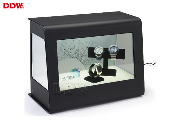 Cosmetics Store 43 Inch Transparan LCD Display Kiosk Dengan 6 Poin IR Touch