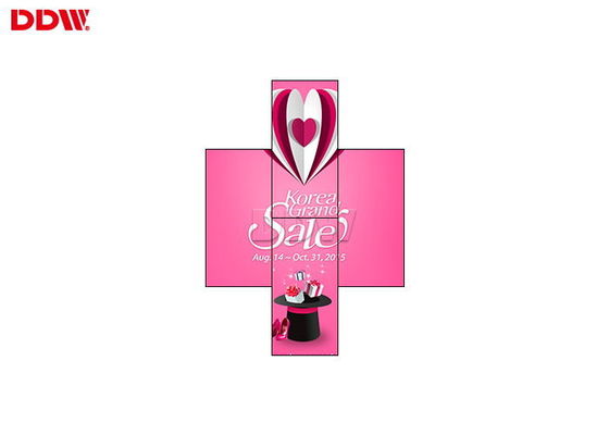 Bezel 3,5mm 55 "1080P 500 Nits Dinding Video Lcd Tidak Beraturan