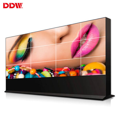 Bezel Sempit DDW LCD Video Wall Monitor Ultra Tipis 8 Bit 16M Warna Mendukung Berbagai Port Sinyal
