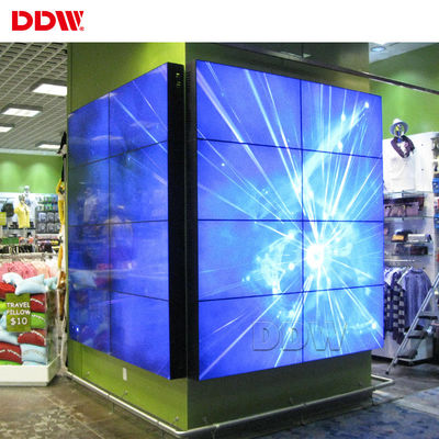 Dinding Video Seamless Kelas Komersial, LCD Multi Display 700 Nits 46 Inch 1,7 Mm