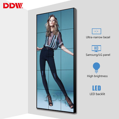 Dinding Video LCD Ringan Seamless 55 Inch 3,5 Mm Dengan Permukaan Anti-Silau