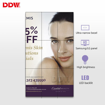 3.5 Mm 1920 * 1080 Dinding Video Komersial 49 Inch Anti - Silau dengan Warna 1.07GB