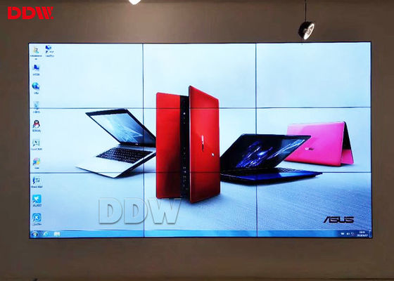 Dinding Video Komersial 1920 * 1080P 55 Inch Dengan Permukaan Anti Silau 500 Nits