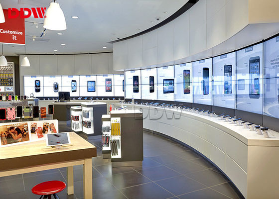 Dinding Video Melengkung Seamless 55 Inch 3.5 Mm Lebar 1.07GB Warna Kontras Tinggi