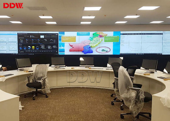 Dinding Video Siaran Terpasang di Dinding / Dinding Video LCD Seamless Penuh Warna