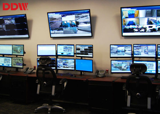 Tampilan Komersial CCTV Video Wall Dengan Panel Layar Samsung Asli