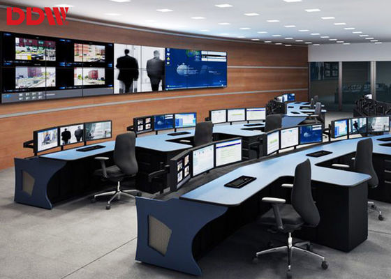 Stasiun Penyiaran CCTV Video Wall Panel Asli Definisi Tinggi Dengan Braket