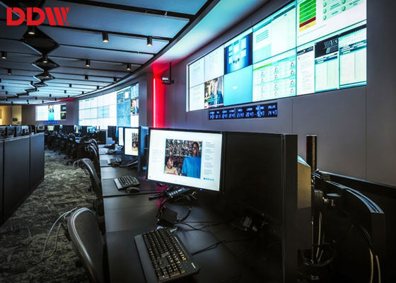 Sistem Keamanan Video 55 Inch / Dinding Video Multi Display Asli 500 Nits