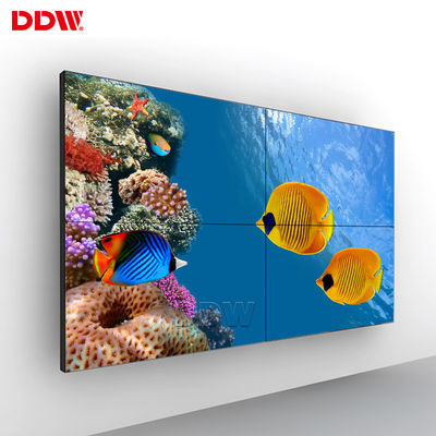 Layar Dinding Video LCD Bezel Super Sempit 1920 * 1080500 Nits LED Backlit 5,3 Mm