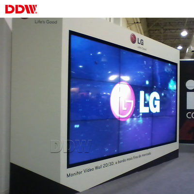 60Hz Tampilan Layar Video LCD Komersial 46 Inch 1,7 Mm 1920 * 1080 VGA Y Pb Pr AV