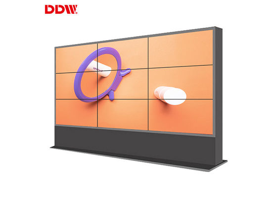 Dinding Mounted Vga LCD Video Wall Display Mendukung Kontrol Matriks Bersama