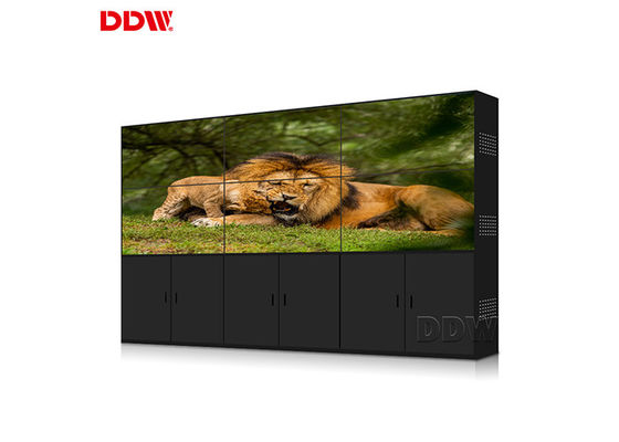 1920 * 1080 Dinding Video Ruang Kontrol / Layar LCD Multi Panel Anti Silau