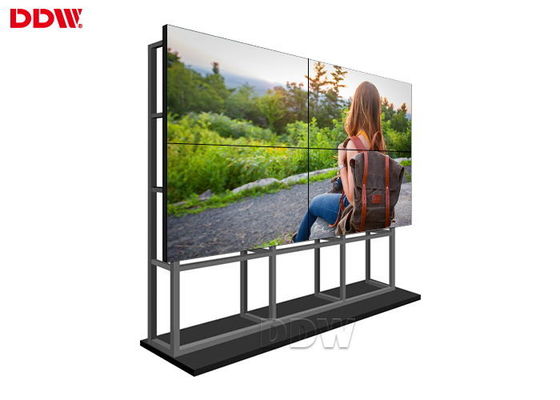Layar LCD Seamless Bezel Sempit / Dinding Video Iklan 55 Inch